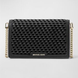 Micheal kors black crossbody flat chain